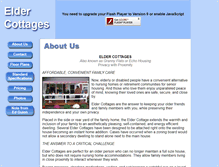 Tablet Screenshot of eldercottages.com
